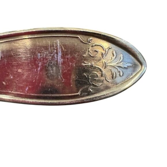 Antique Wm. Rogers & Son Silver-Plated Ornate Serving Spoon - Picture 7 of 7